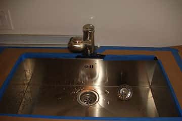 Kitchen sink repair.